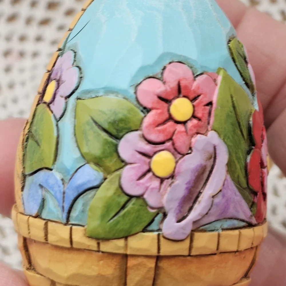 Jim Shore Heartwood "For The Love of Easter" Easter Basket 5 Eggs 4016464 2009 - Picture 16 of 16